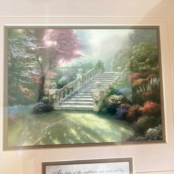 Thomas Kinkade "STAIRWAY TO PARADISE" Framed Print w/Certificate of Authenticity - Picture 10 of 12